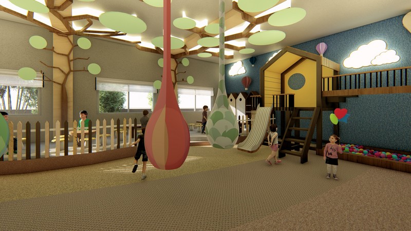 Playing area for kids